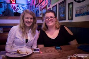 Dakota and Vicki at Wild Wings Cafe