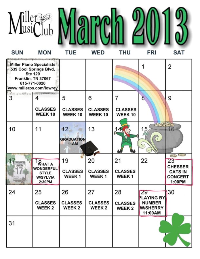 March 2013 events