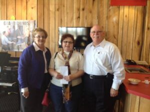 Sue Lavell with Sylvia and Ross Miller