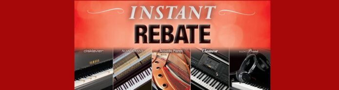 Purchase a piano at Miller Piano Specialists and you might just get an instant rebate!