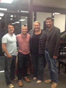 Winners of the MPS Talent Search, Eric Burgett, Chris Smallwood, Greg Pope and Kaci Allen