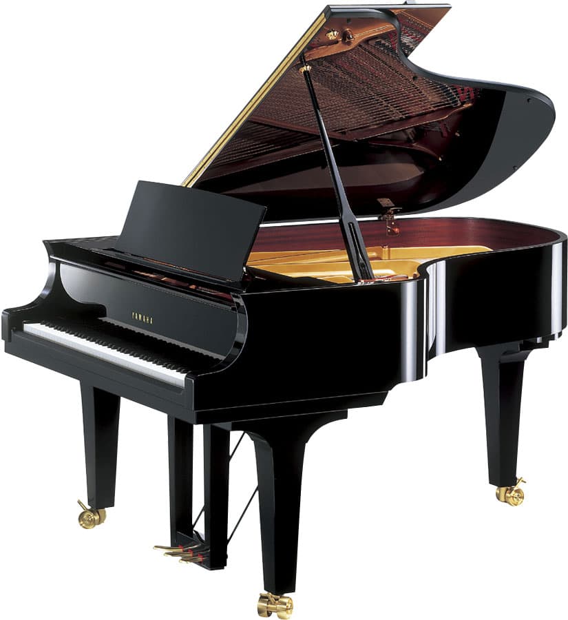 Acoustic grand piano provides a great touch of elegance to any home.