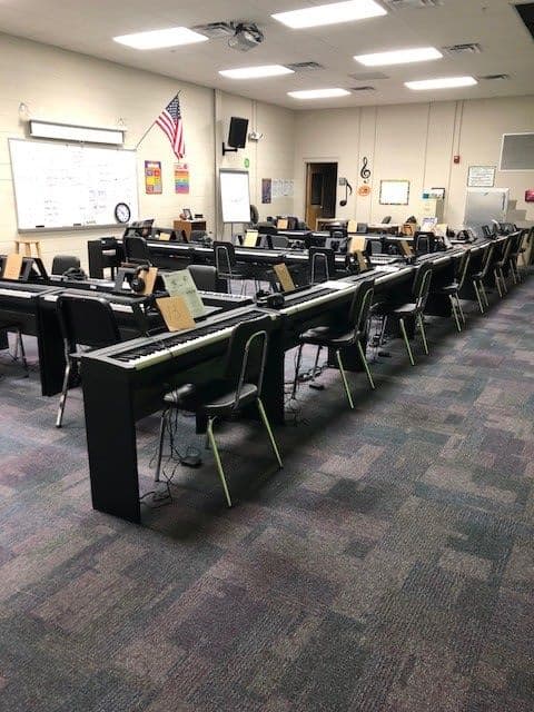 Yamaha Pianos installed and used at the Creswell Middle School Of the Arts