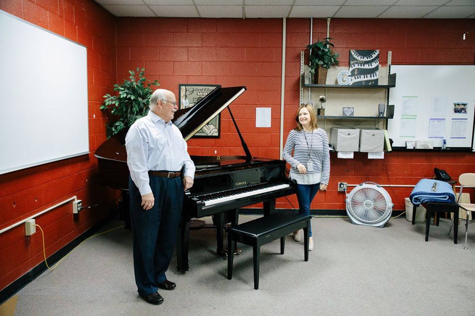 Nashville School of the Arts receives a Yamaha DS5X EN Pro! Miller
