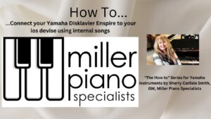 How To connect your Yamaha Disklavier Enspire to your IOS device