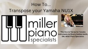 how to transpose your Yamaha NU1X avant pic