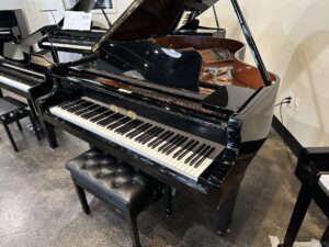 Used Perzina GBT175BB Grand Piano with PianoDisc System in Polished Ebony