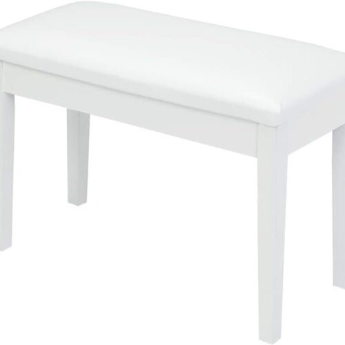 Bonnlo Bonnlo White Duet Piano Bench Bench