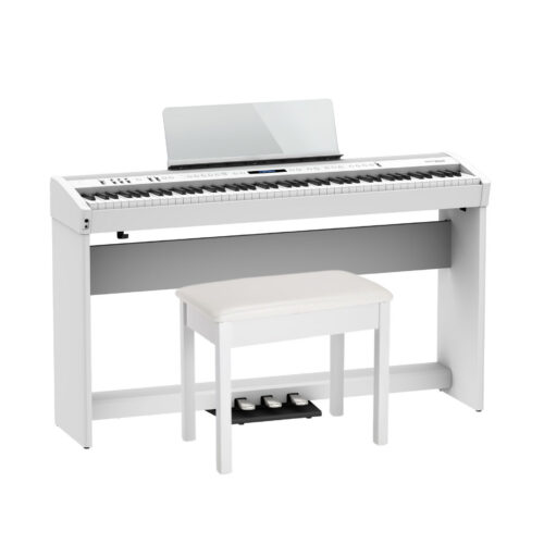 Roland FP-60X Home Bundle - White Portable Digital Piano