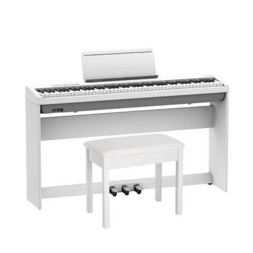 Roland FP-30X Home Bundle - White Portable Digital Piano
