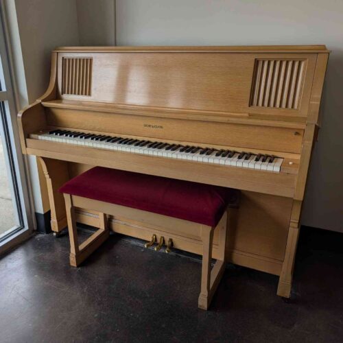 Story and Clark Studio Blonde 46" Upright Piano