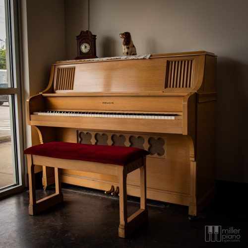 Story and Clark Studio Blonde 46" Upright Piano