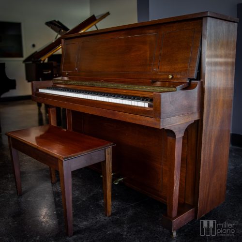 Steinway & Sons 1098 Walnut Satin 47" Upright Piano