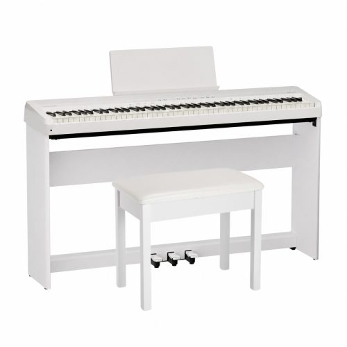 Roland FP-40 Home Bundle - White Portable Digital Piano