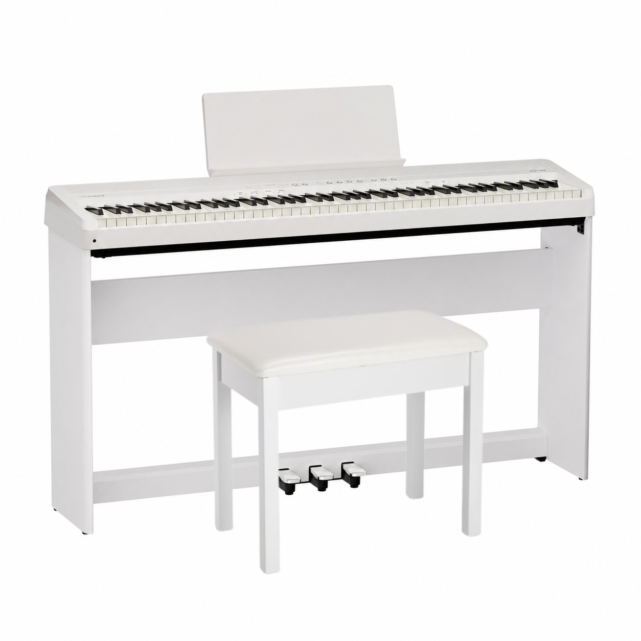 Roland FP-40 Home Bundle - White Portable Digital Piano